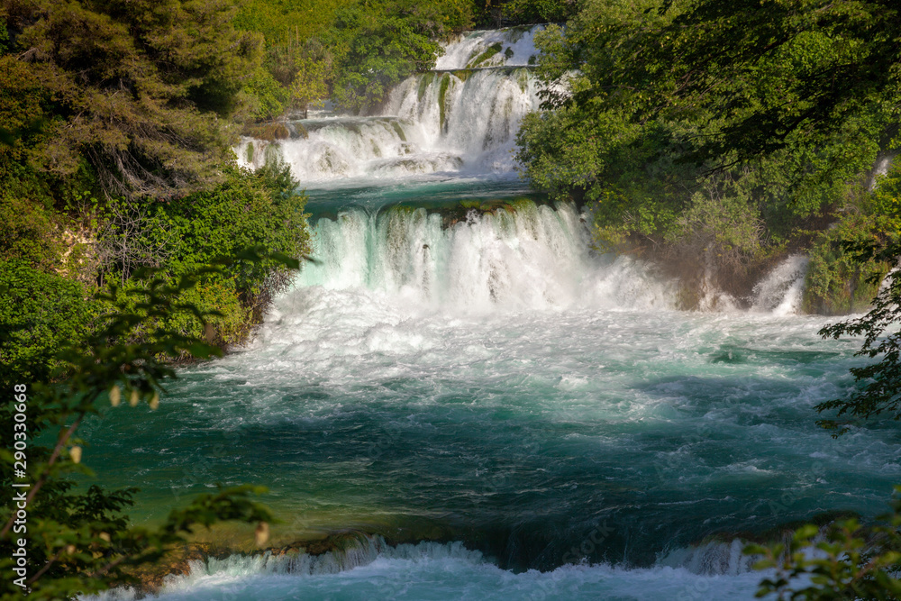 Skradinski buk waterfall in Krka National Park, Croatia Skradinski buk waterfall in Krka National Park, Croatia