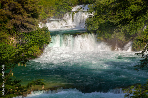 Skradinski buk waterfall in Krka National Park  Croatia