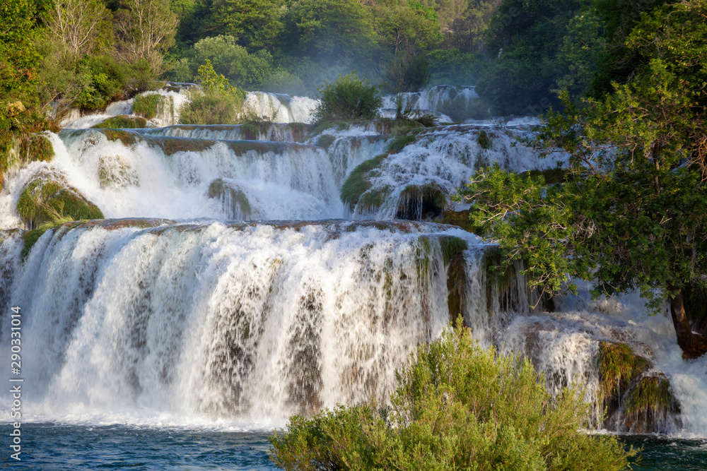 Skradinski buk waterfall in Krka National Park, Croatia Skradinski buk waterfall in Krka National Park, Croatia