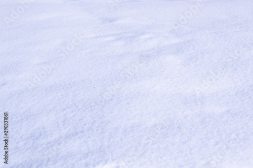 bright background of fresh snow texture copy space