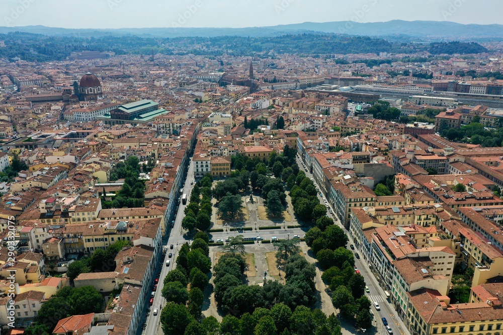 Florence Aerial Shot in Italy