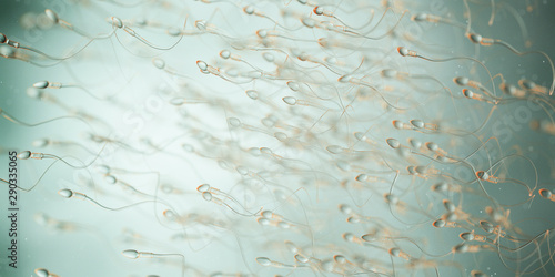 фотографія 3d rendered illustration of human sperm