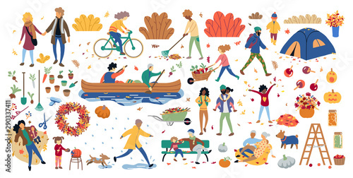 Autumn activities doodle  illustration  doodle  sketch  drawing  vector