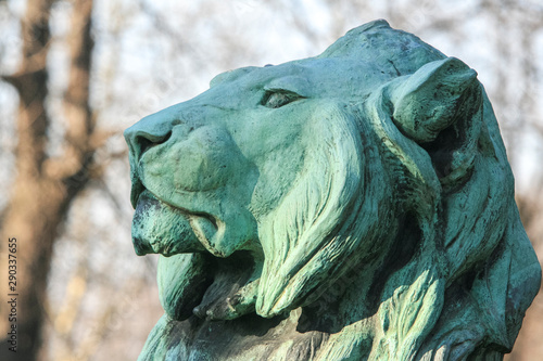 Sculpture de lion,  Parris photo