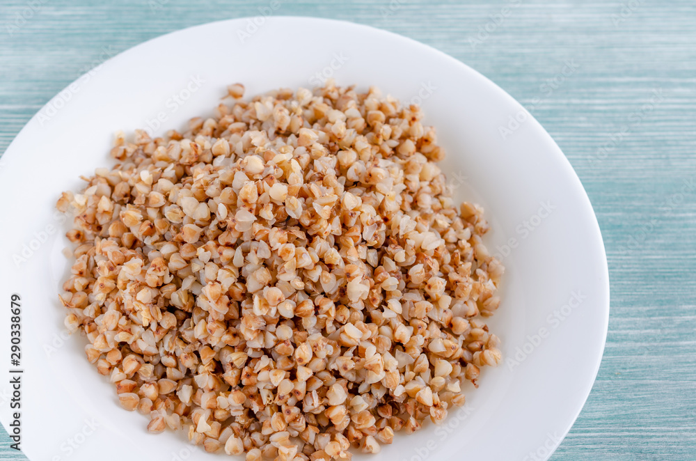 Boiled buckwheat porridge. Boiled buckwheat porridge.