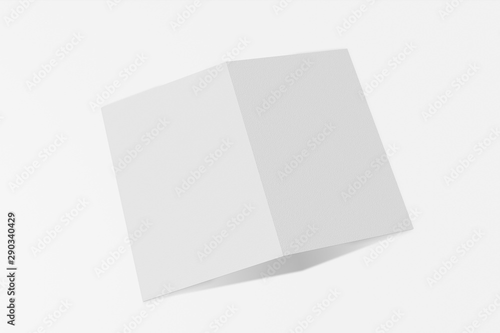 Mockup vertical booklet, brochure, invitation isolated on a white background with hard cover and realistic shadow. 3D rendering. Mockup vertical booklet, brochure, invitation isolated on a white background with hard cover and realistic shadow. 3D rendering.