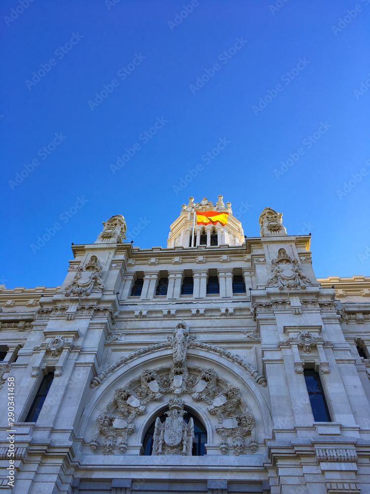 Street and Buildings of Madrid, Spain