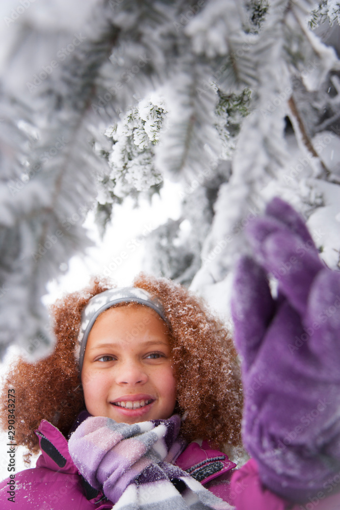 Children playing in the snow Children playing in the snow