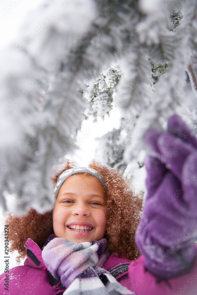 Children playing in the snow Children playing in the snow