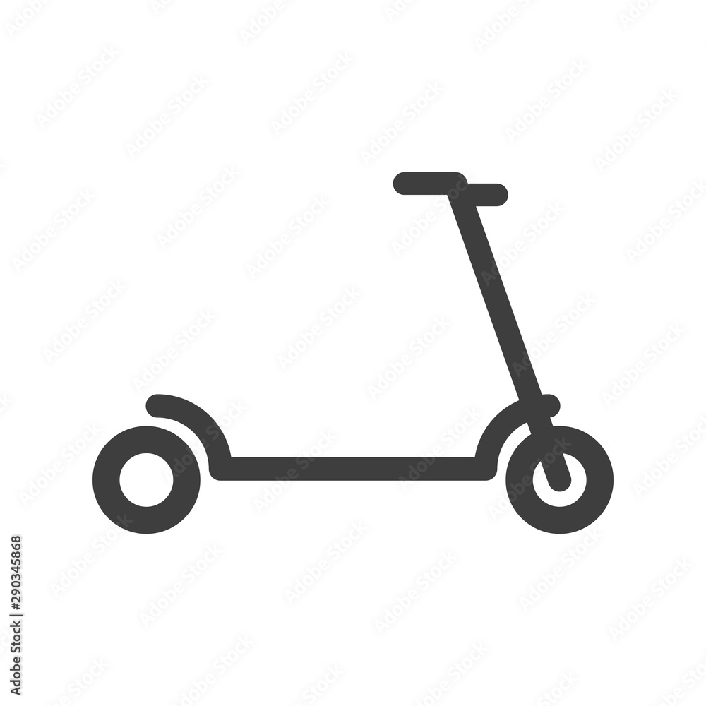 Scooter icon. Vector on a white background Scooter icon. Vector on a white background