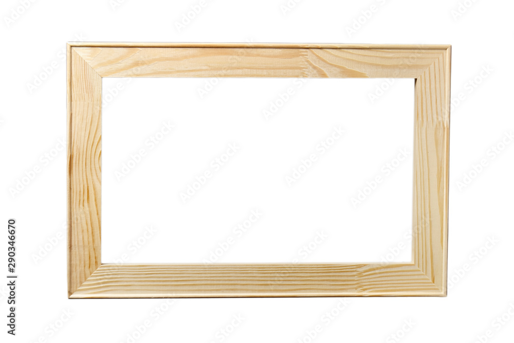 Wooden stretcher bars for canvas isolated on white background Wooden stretcher bars for canvas isolated on white background