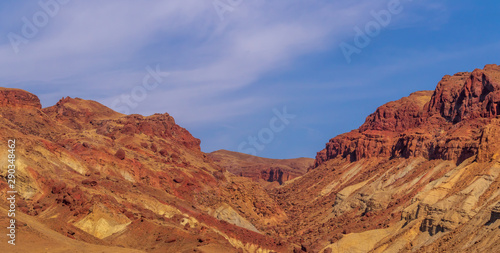 panoramic red rocks mountain view
