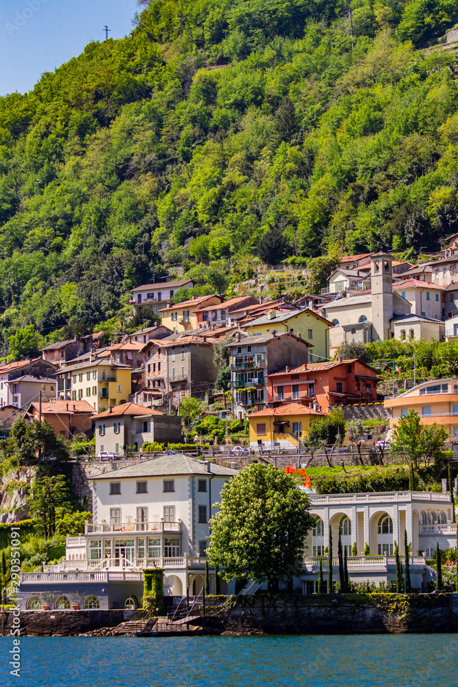 Town Laglio on Como lake , Italy
