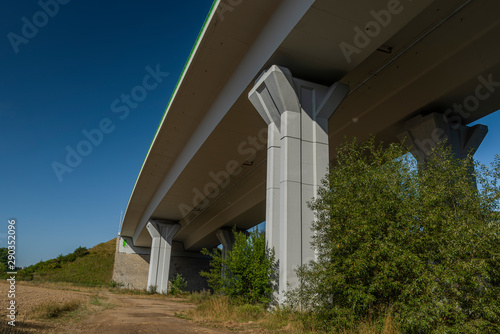 Wallpaper Mural Highway bridge with blue sky near Kamenny Dvur village in summer morning Torontodigital.ca