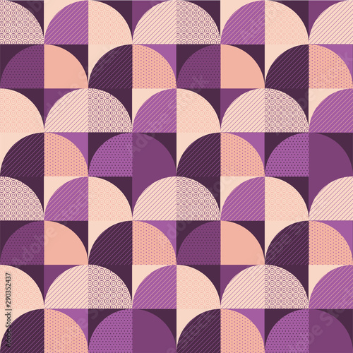 Elegant pastel vintage geometric seamless pattern