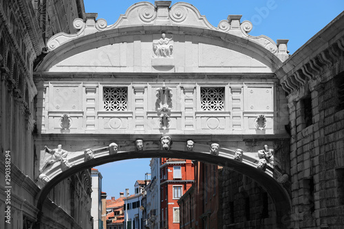 Bridge in Venice in Italy called Ponte dei Sospri or Bridge of S