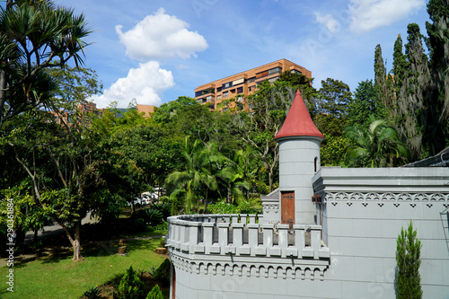 Medellin, Colombia; july 21 2019: Amazing view of the public museum the castle, also know as 