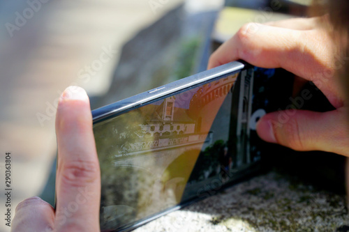 Wallpaper Mural Amazing view of the public museum the castle, also know as "el castillo", a beatiful architecture house of don Diego where people enjoy the gardens and the fountain Torontodigital.ca