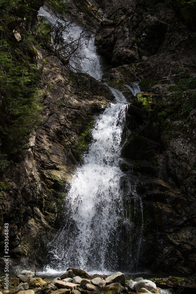 Kmetov waterfall in Koprova valley, High Tatras, Slovakia Kmetov waterfall in Koprova valley, High Tatras, Slovakia