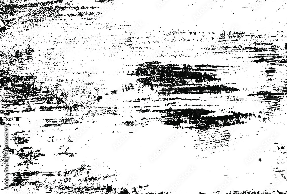 Aged wall texture. Grainy messy overlay of empty, aging, scratched wall. Grunge rough dirty background. Vector Illustration. Black isolated on white background. EPS10.