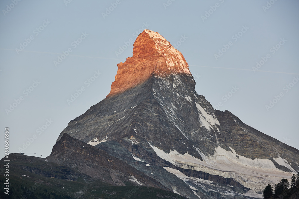Sunrise Matterhorn Peak in Switzerland