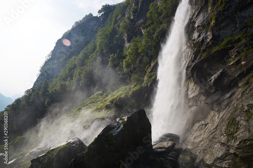 Waterfall Foroglio tessin valle bavona