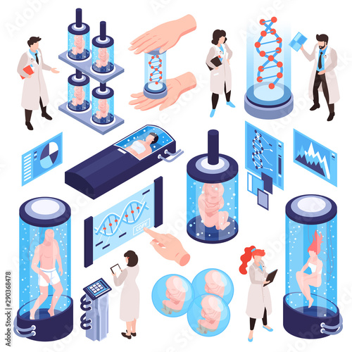 DNA Research Icon Set