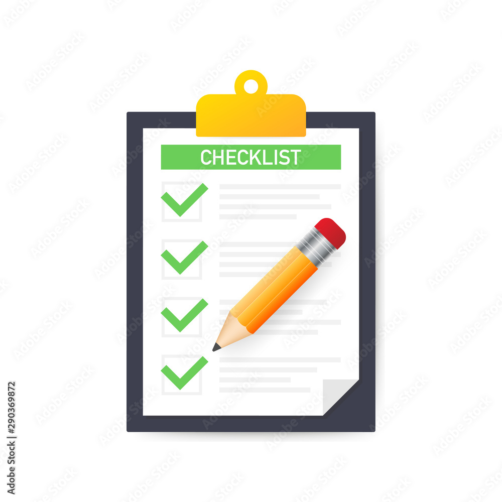 Clipboard with checklist icon. Clipboard with checklist icon for web. Vector illustration. Clipboard with checklist icon. Clipboard with checklist icon for web. Vector illustration.