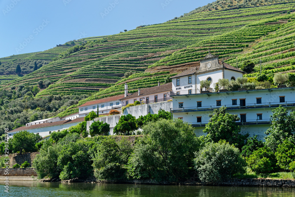 eine Portwein-Kellerei am Douro, Nähe Pinhao, Portugal eine Portwein-Kellerei am Douro, Nähe Pinhao, Portugal