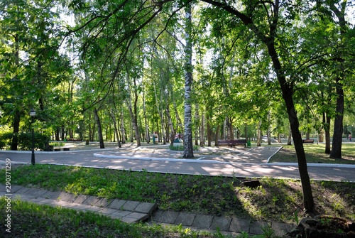 Pushkin Park (or Central Park) of Saransk, the capital of the Republic of Mordovia in Russia