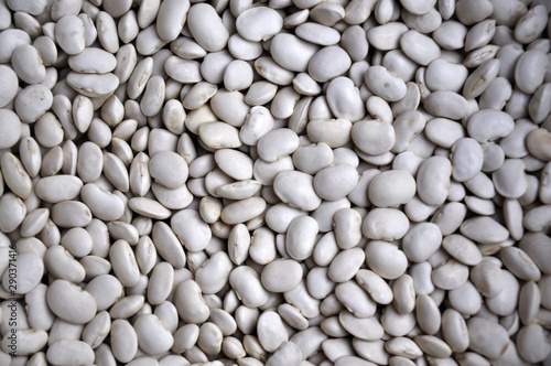 Background of white dry beans