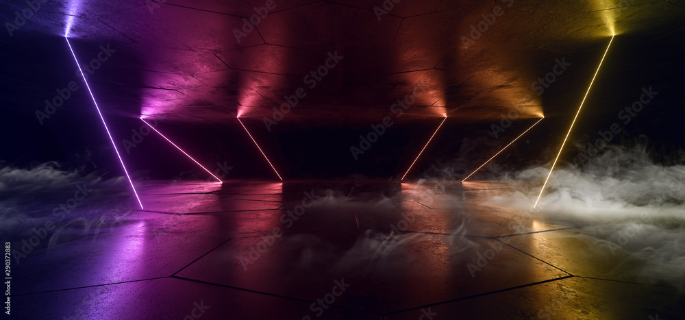 Smoke Sci Fi Neon Glowing Lights Orange Purple Laser Lines Cables Plugs Floor Lasers Studio Stage Show Night Retro Futuristic Modern Background Empty Concrete Grunge Virtual Dark 3D Rendering Smoke Sci Fi Neon Glowing Lights Orange Purple Laser Lines Cables Plugs Floor Lasers Studio Stage Show Night Retro Futuristic Modern Background Empty Concrete Grunge Virtual Dark 3D Rendering