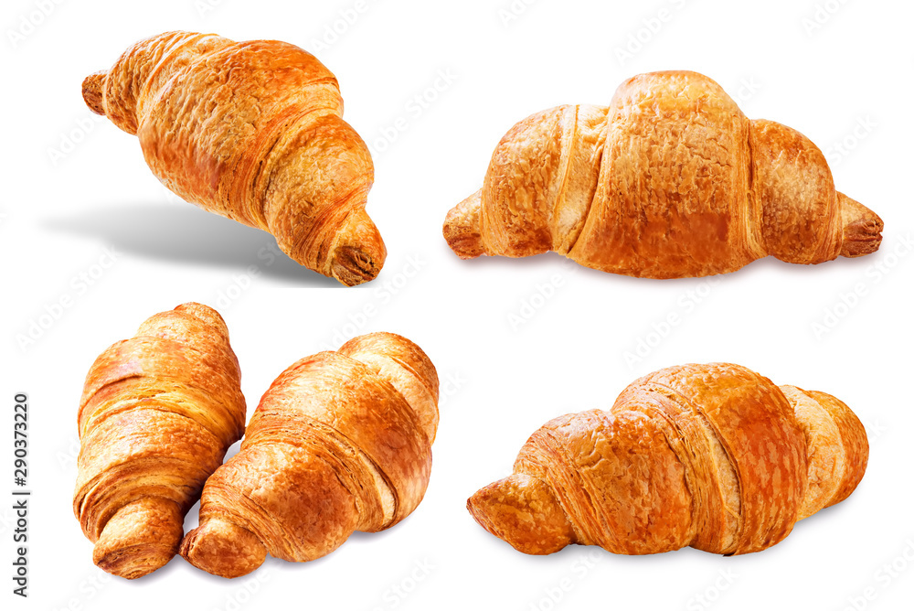 Croissant on a white isolated background Croissant on a white isolated background