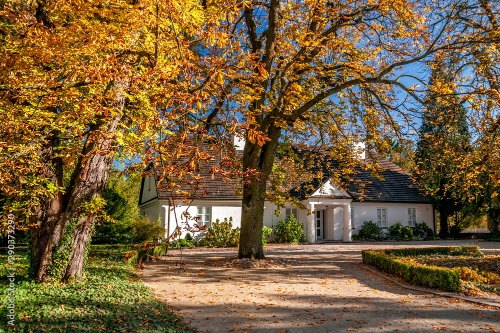 The Birthplace of Fryderyk Chopin and Park. Zelazowa Wola, Masovian Voivodeship, Poland.