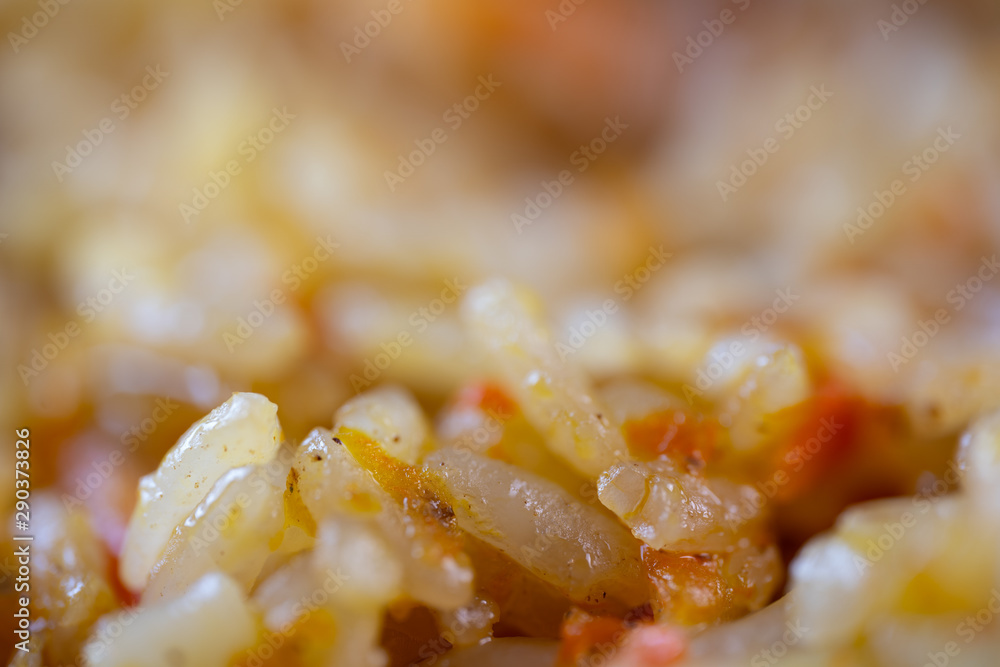 Pilaf rice with meat delicious lunch Pilaf rice with meat delicious lunch