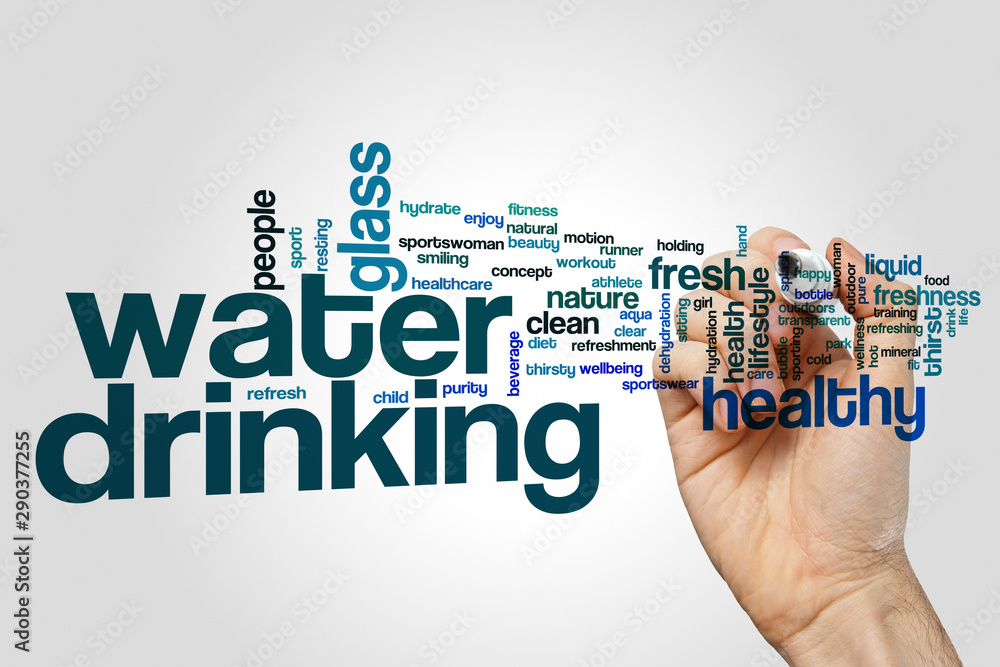 Drinking water word cloud Drinking water word cloud