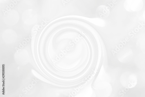White marble texture with a spiral pattern for packaging in a modern style. Beautiful circle pattern with divorces and wavy lines in gray tones for wallpaper and screen saver, space modern theme.