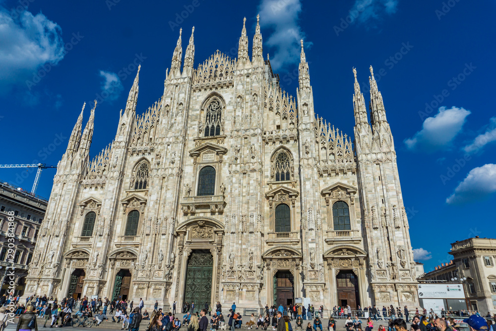 Milan cathedral in Italy