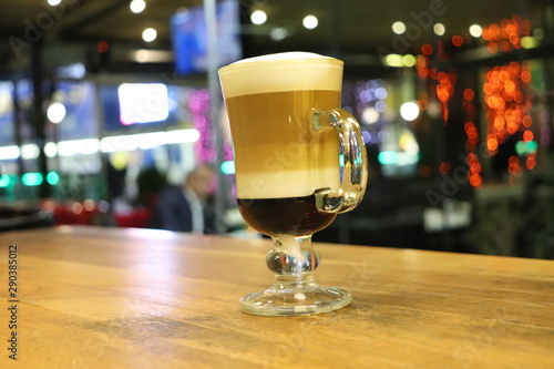 glass of beer on table