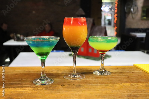 two cocktails on the beach