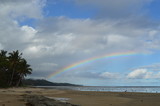 Rainbow over tropical Landscape