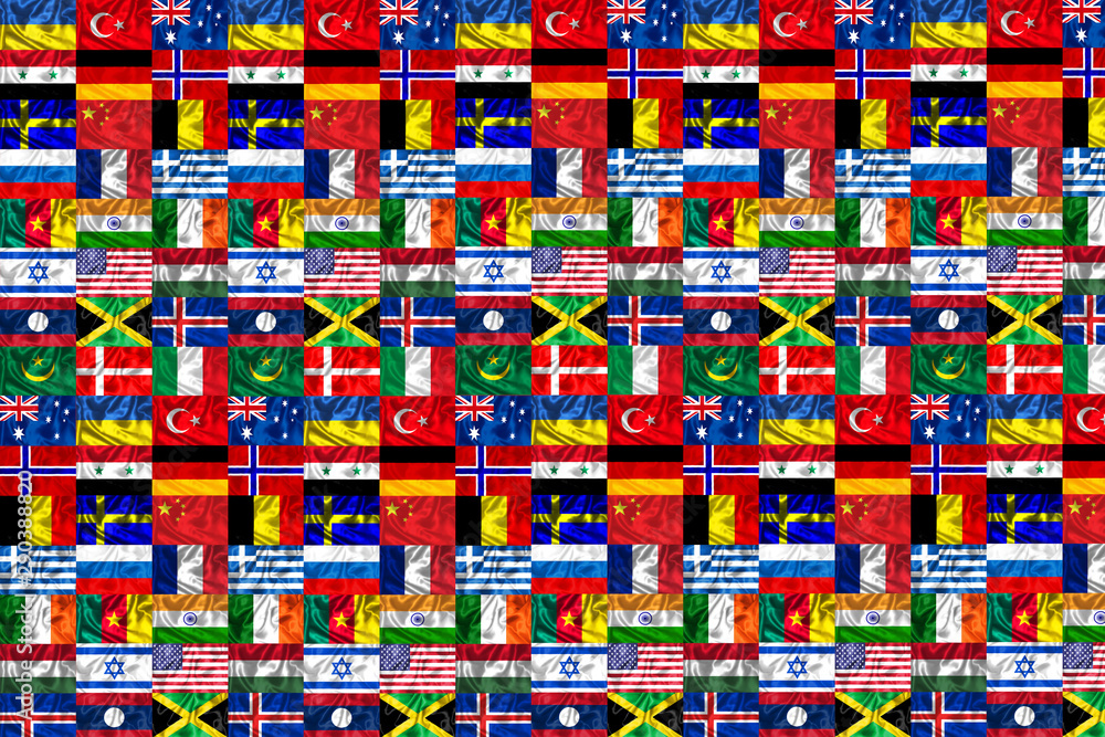 World flags background.