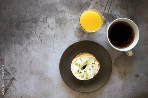Bagel with Cream Cheese and...
