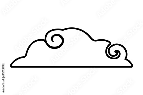 Isolated cloud vector design vector illustration