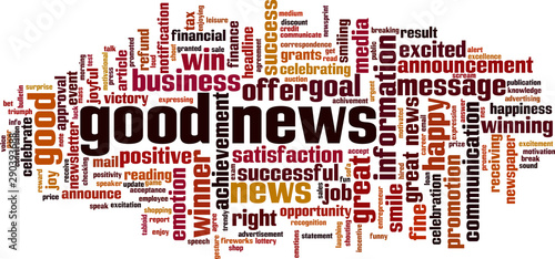 Good news word cloud
