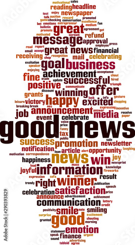 Good news word cloud