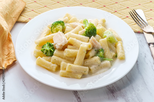 Italian Rigatoni Chicken Alfredo photo