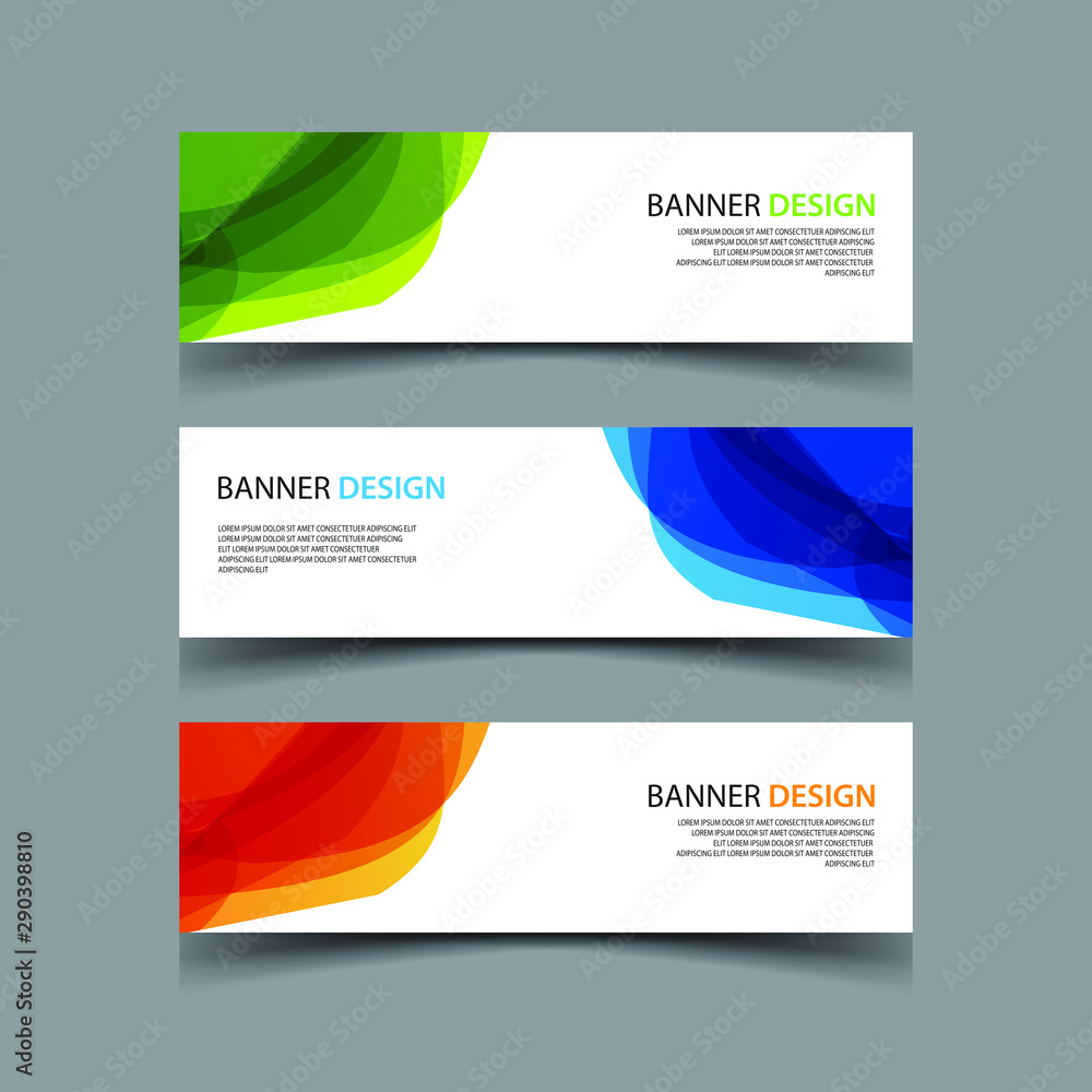 Fototapeta premium Vector Abstract design banner web template
