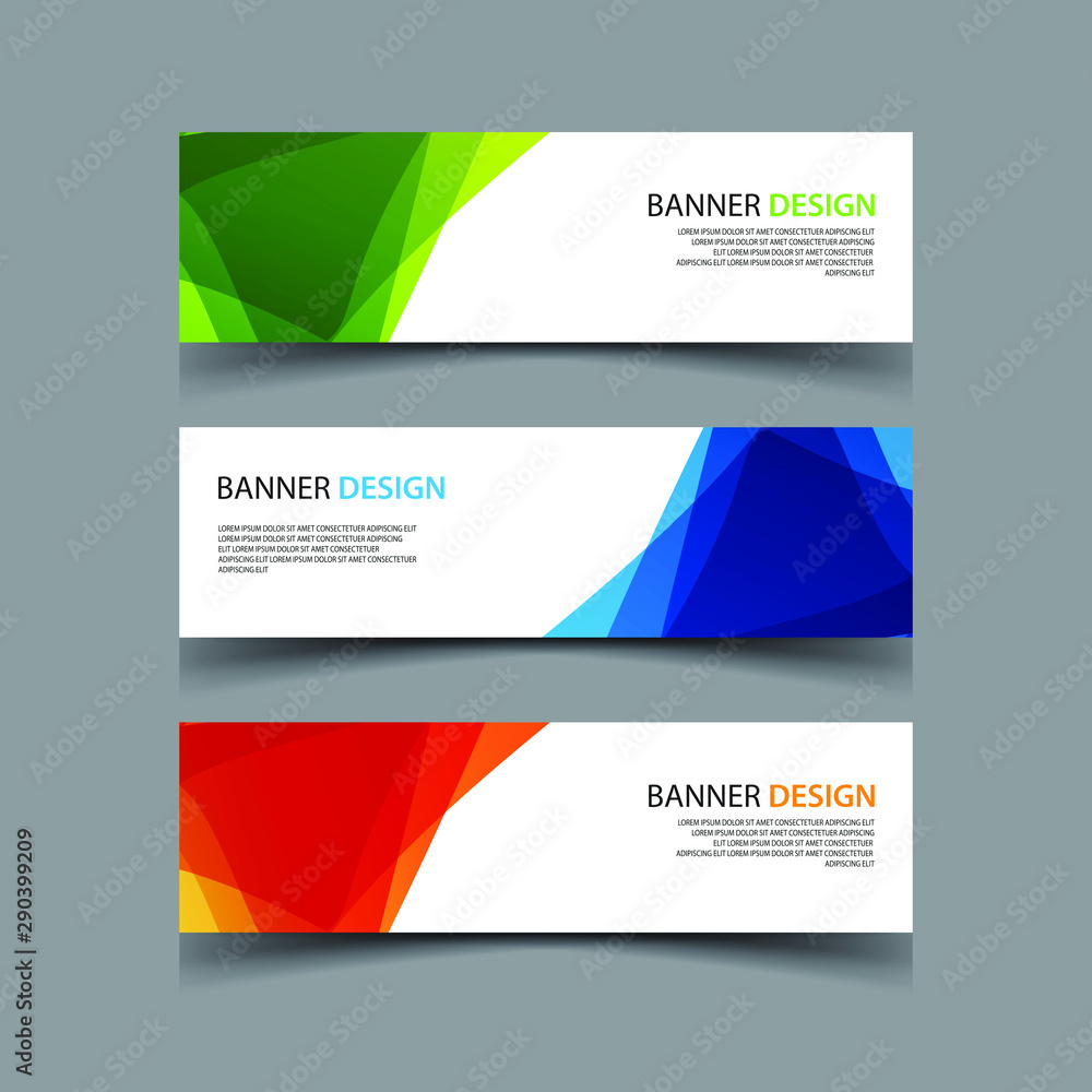 Fototapeta premium Vector Abstract design banner web template