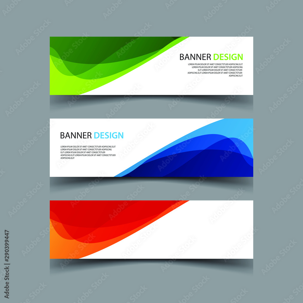 Fototapeta premium Vector Abstract design banner web template